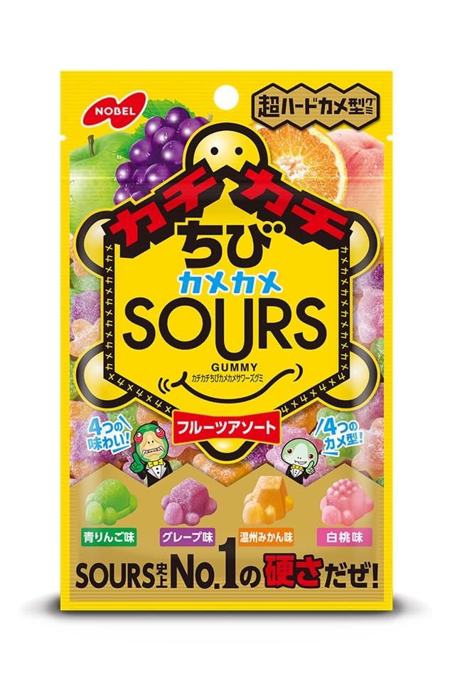 ♯Ksm12IJそれって、くちぱっちハッピーアソート全6種 Amazon | ノーベル製菓 カチカチちび サワーズ フルーツアソート 70g